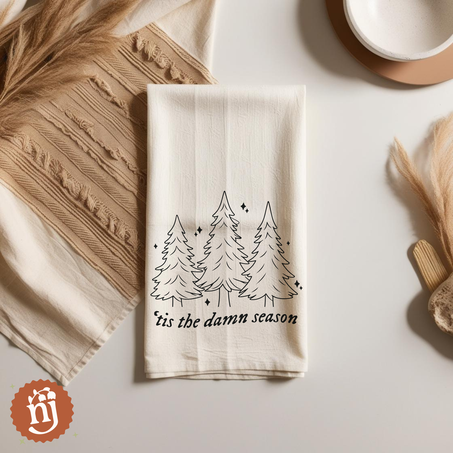 Taylor Swift Inspired "Tis the Damn Season" Tea Towel