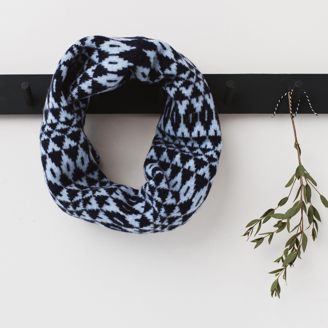Mirror Lambswool Knitted Snood/ Cowl