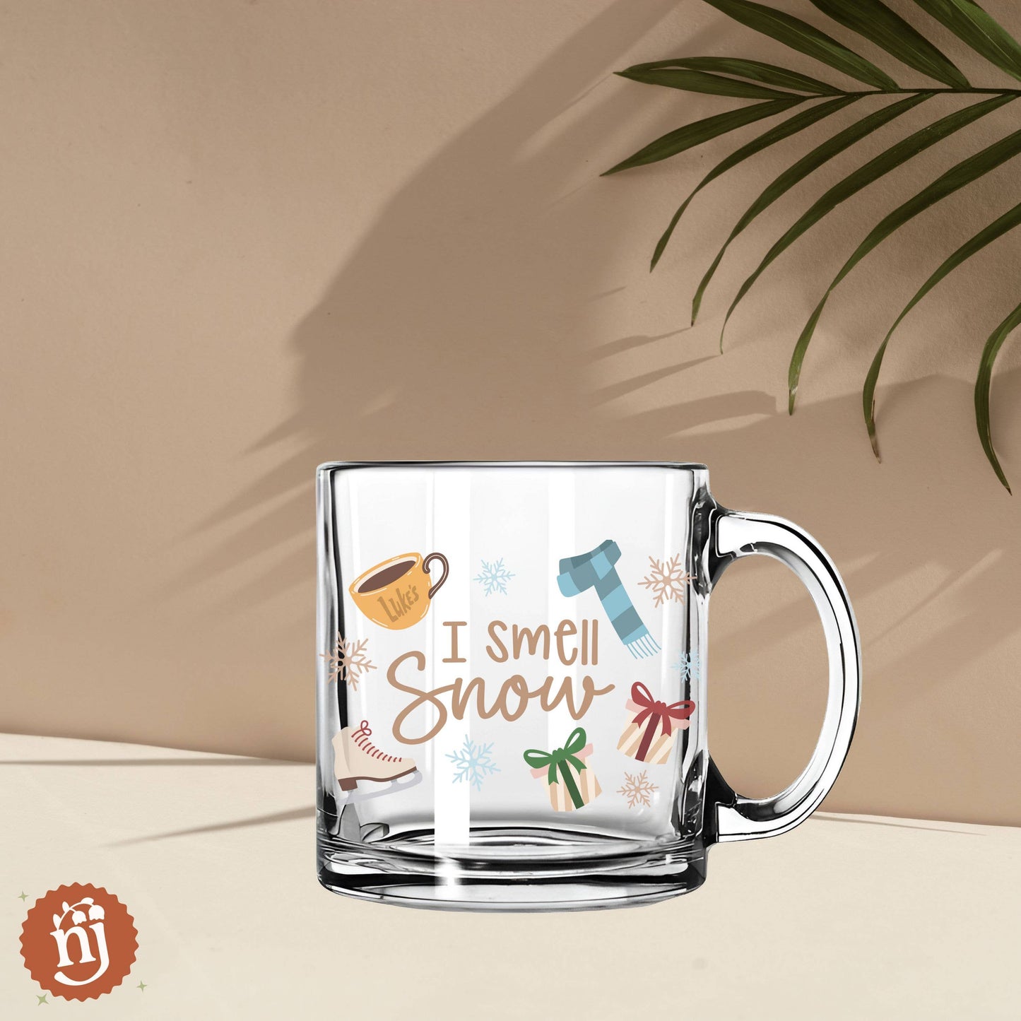Gilmore Girls Inspired "I Smell Snow" Glass Mug - 13oz
