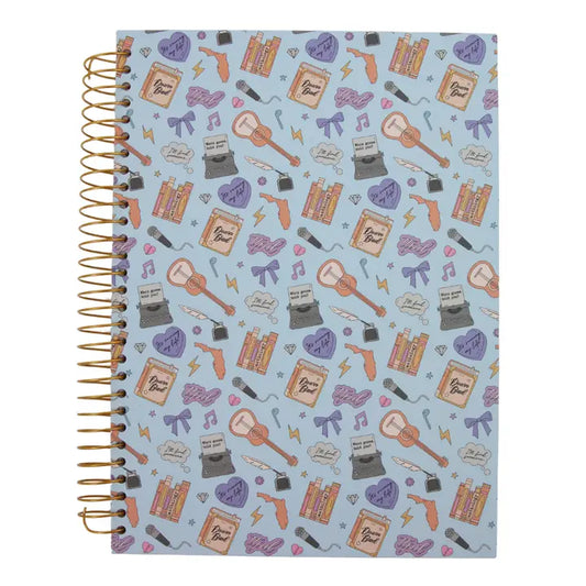 Tortured Era Music Emblems Large Spiral Notebook
