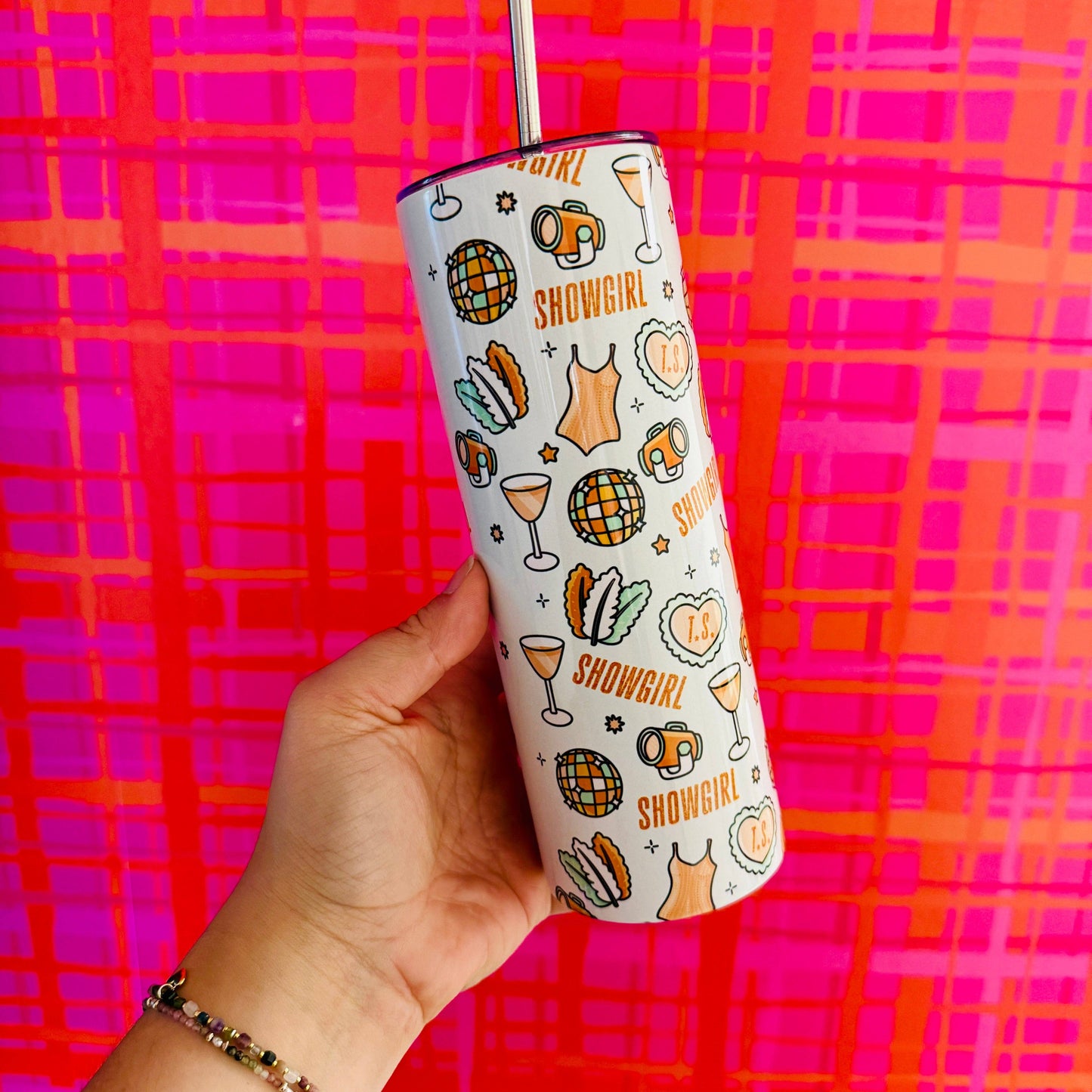 20 oz Skinny Tumbler, 12th Album Icons ❤️🔥