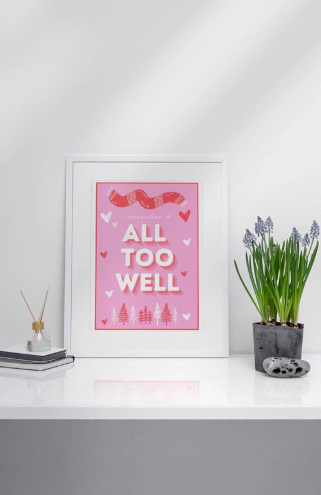 "All Too Well" Taylor Swift Inspired Art Print