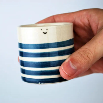 Teale Blue Sailor Handmade Ceramic Espresso Cup