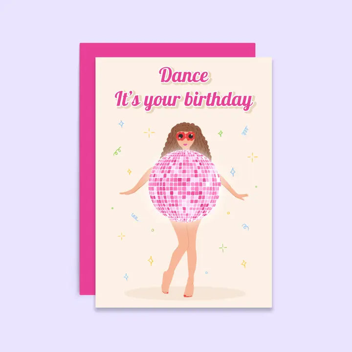 Disco Ball Birthday Card