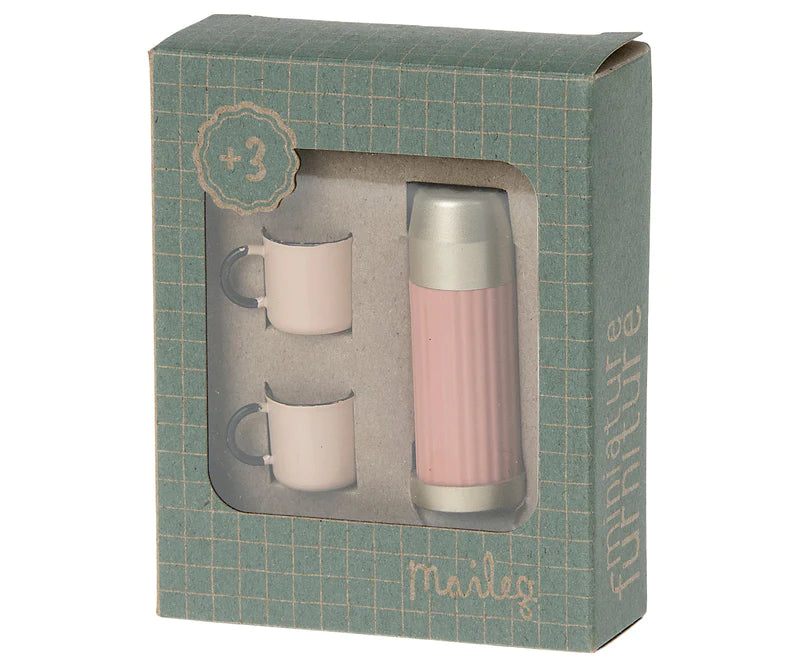 Maileg Miniature Thermos Flask and Cups