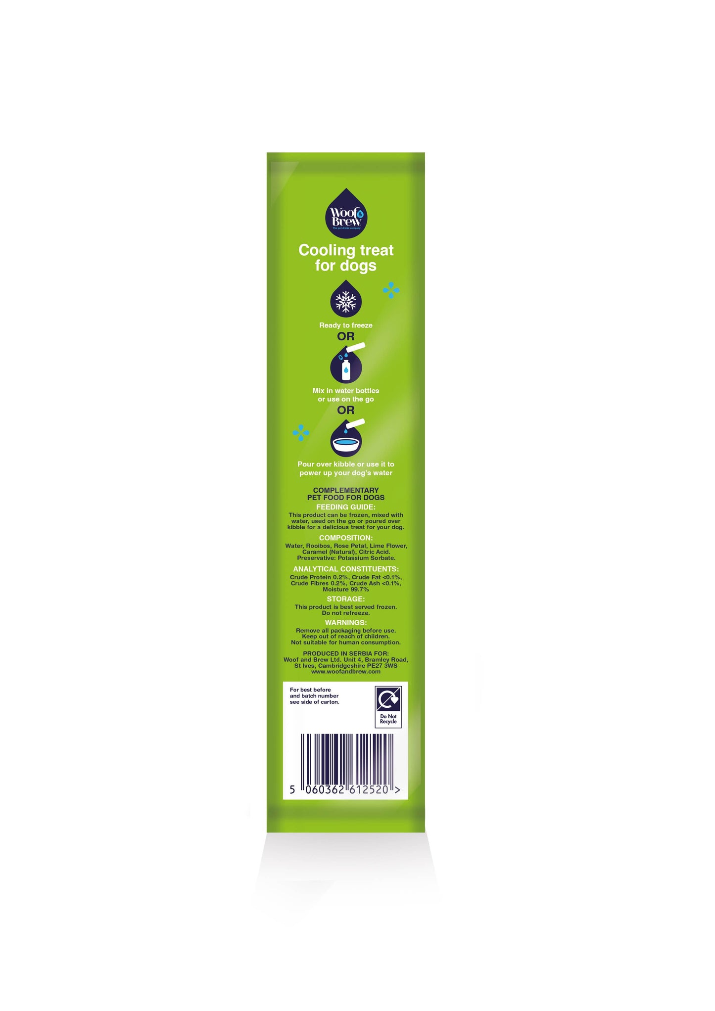 Woof&Brew Paw Pops for Dogs - Freeze Pops for Dogs