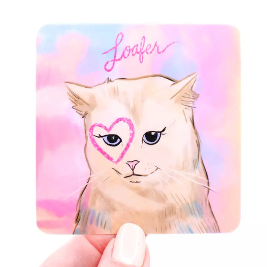 Loafer Cat Vinyl Sticker