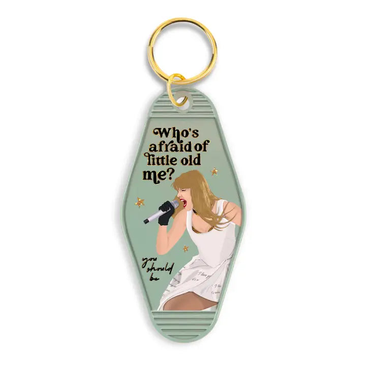 Taylor Swift Who s Afraid of Little Old Me Motel Keychain