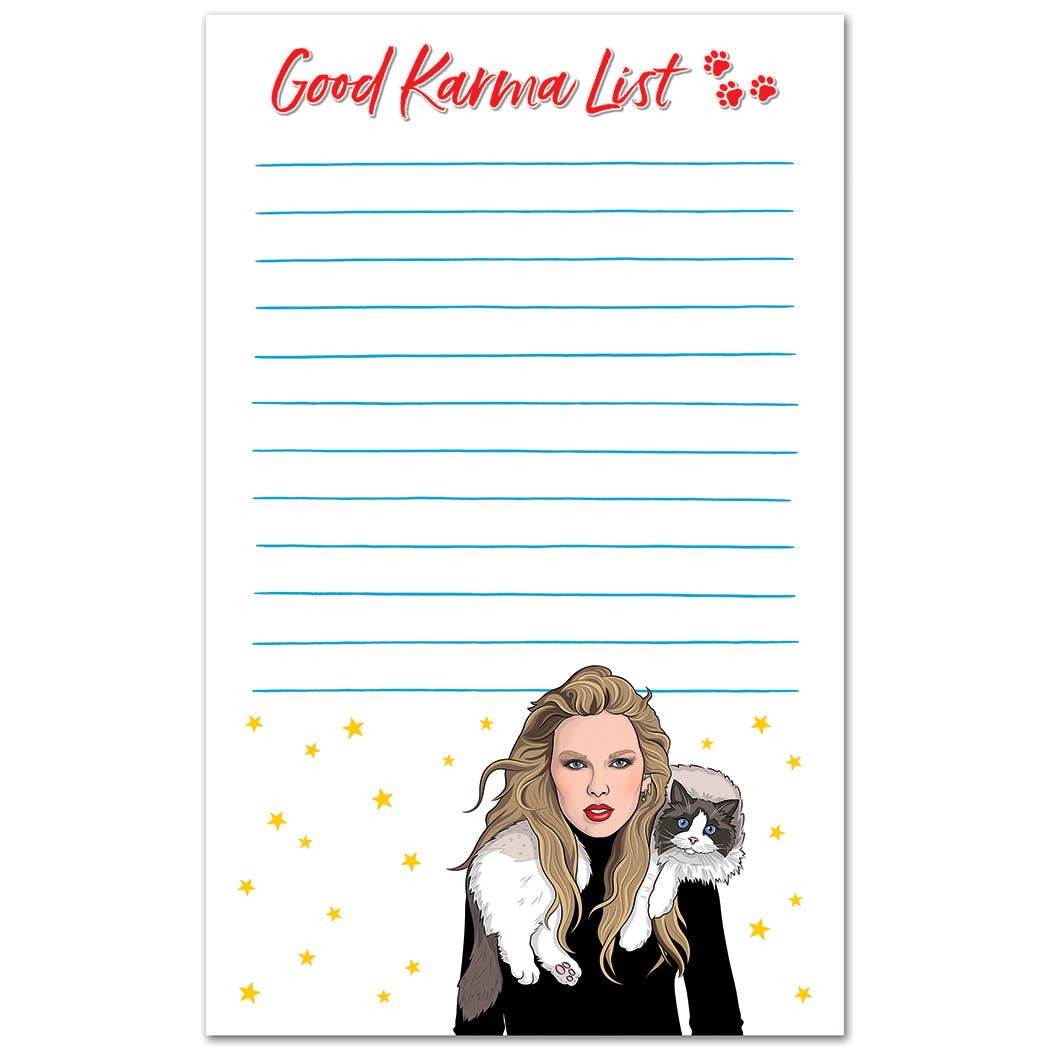 Taylor Good Karma List Notepad