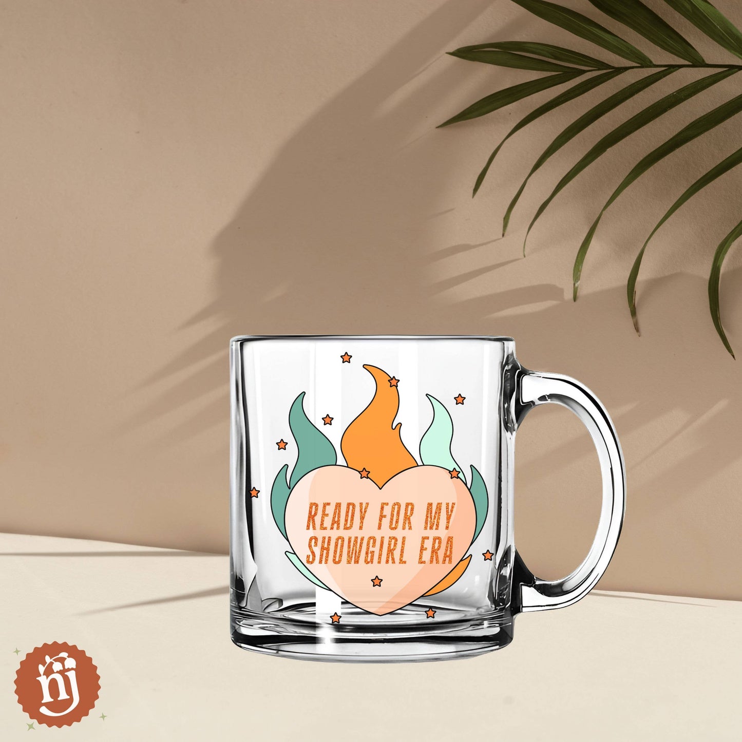 Taylor Swift TS12 Ready for My Showgirl Era Glass Mug - 13oz