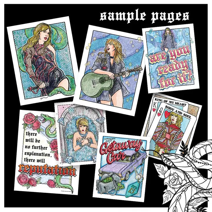 Taylor Swift Reputation Colouring Book