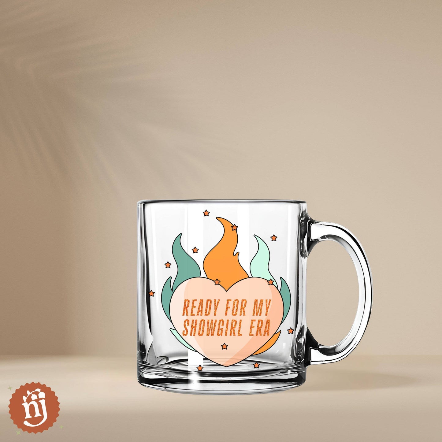 Taylor Swift TS12 Ready for My Showgirl Era Glass Mug - 13oz