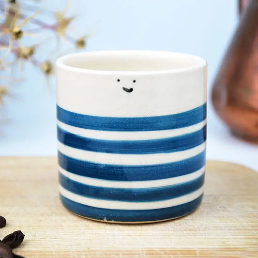 Teale Blue Sailor Handmade Ceramic Espresso Cup