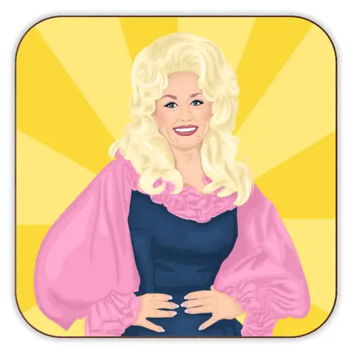Cork Coaster - 'Sunshine Dolly Parton'