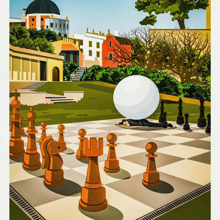 The Prisoner - The Village - Portmeirion Travel Poster