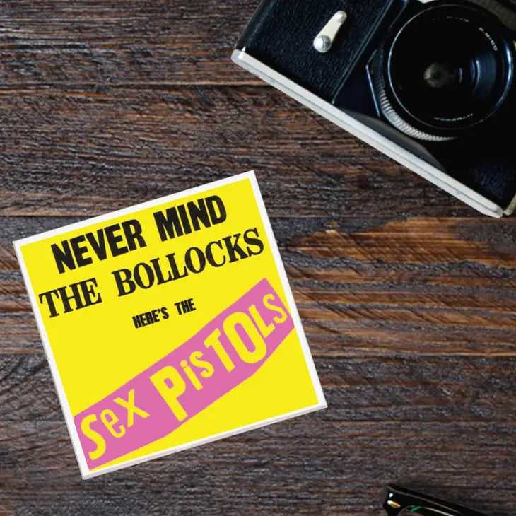 Never Mind the Bollocks - Sex Pistols Ceramic Coaster