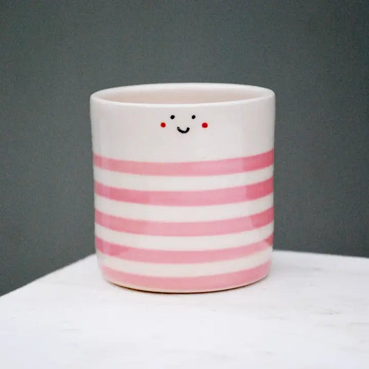Blush Pink Sailor Handmade Ceramic Espresso Cup