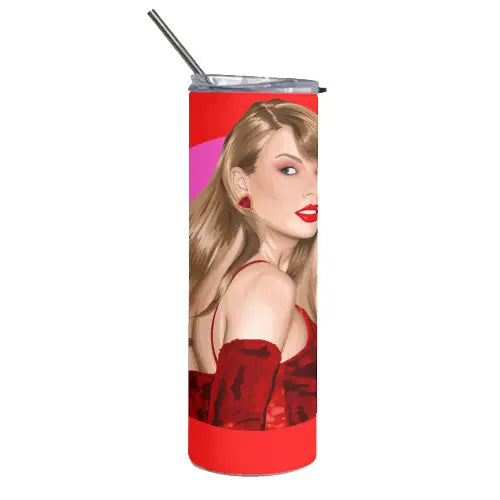 Stainless Steel Tumbler - Taylor Swift the Beautiful Showgirl' By Pink and Pip