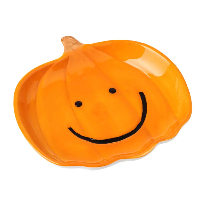 Autumn -Ceramic Pumpkin Dish with Face