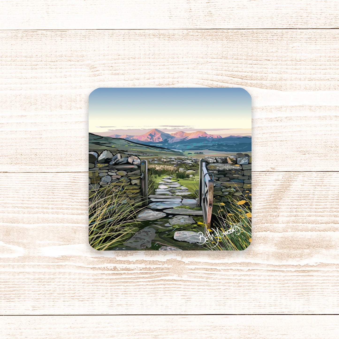 Beth Horrocks Coaster - Free Your Mind - Y Mynyddoedd Yn Galw