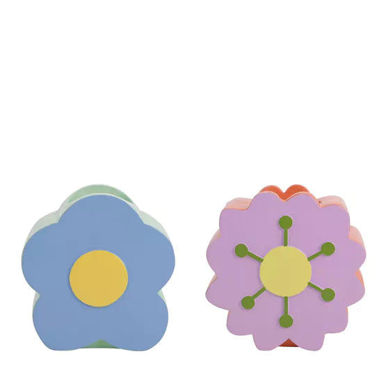 Raspberry Blossom Set of 2 Candle Holders