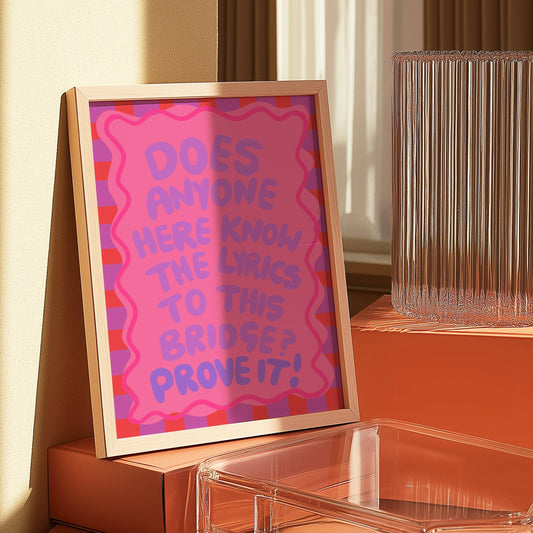 A3 Print - Taylor Swift  - Cruel Summer Bridge Pink
