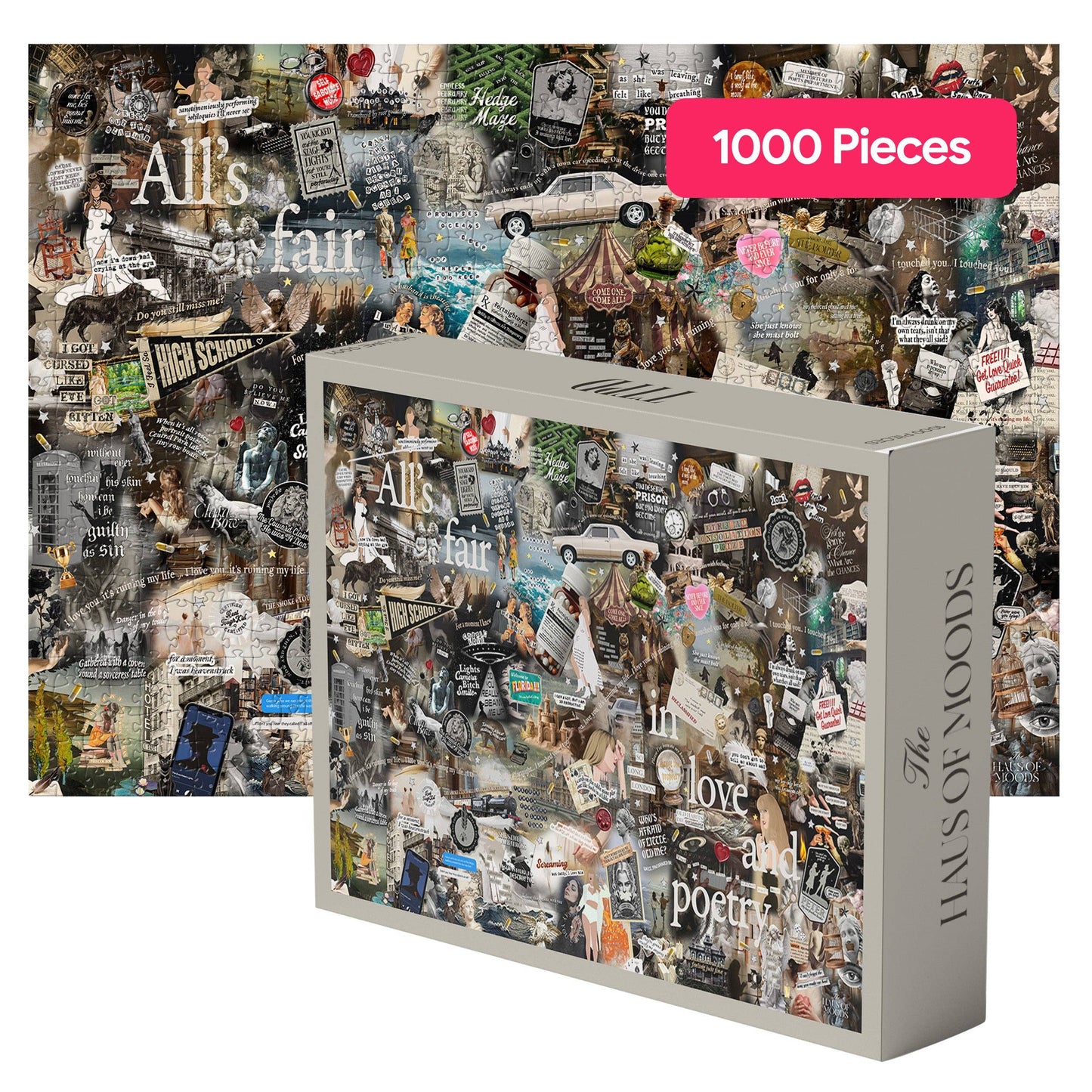 1,000 Piece Taylor Swift Tortured Poets Era Lyrics & Easter Eggs Puzzle©