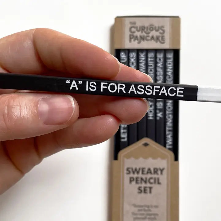Sweary Pencil Set | Swearing, Rude Pencils, Stocking Stuffer