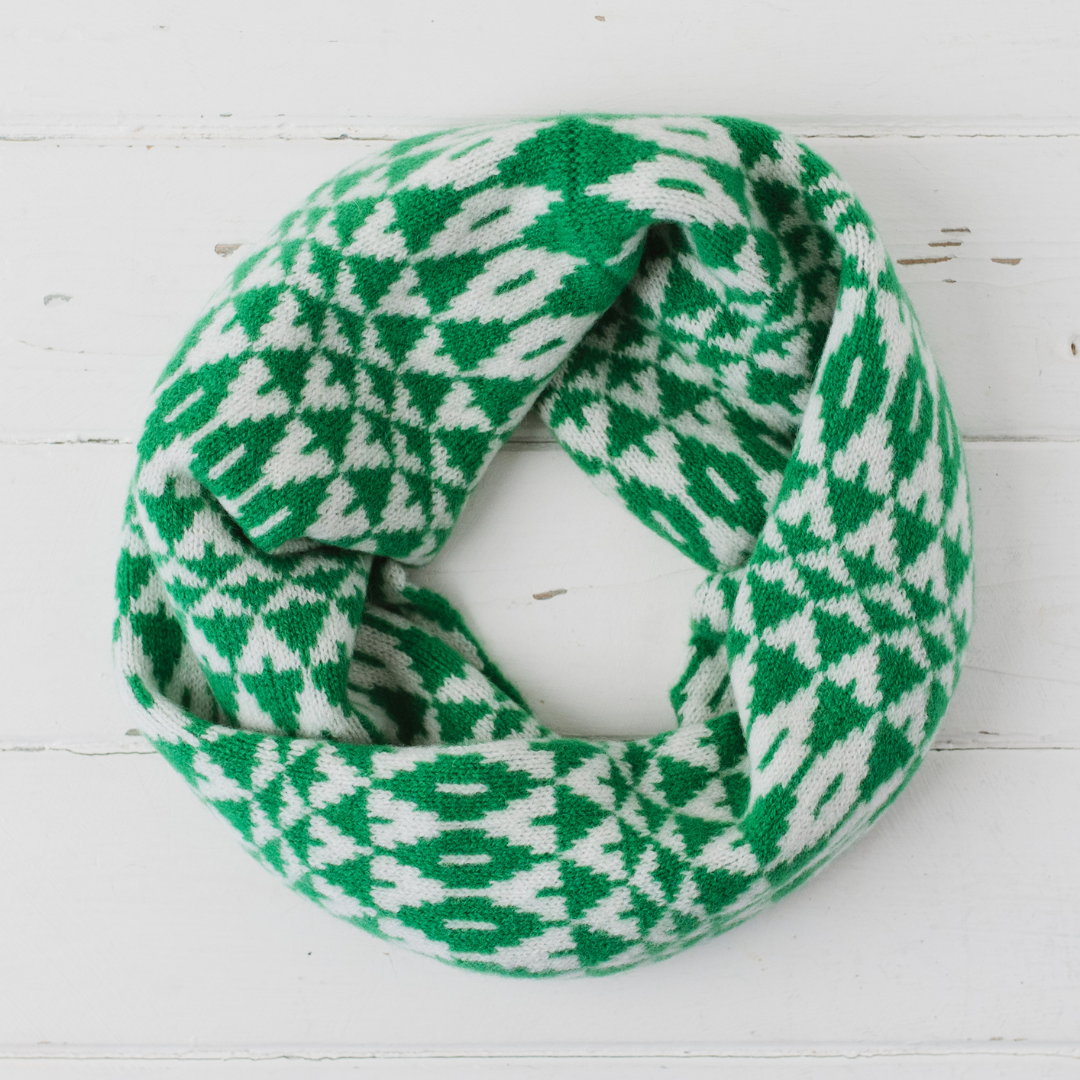 Mirror Lambswool Knitted Snood/ Cowl