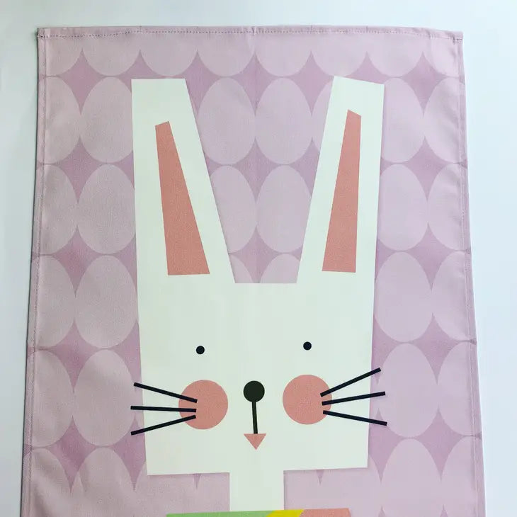 White Bunny Tea Towel