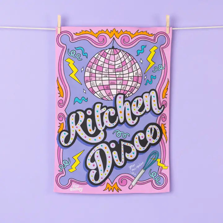 Kitchen Disco Tea Towel