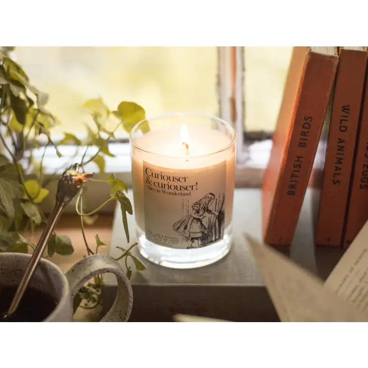 Curiouser and Curiouser Alice in Wonderland Candle Gift