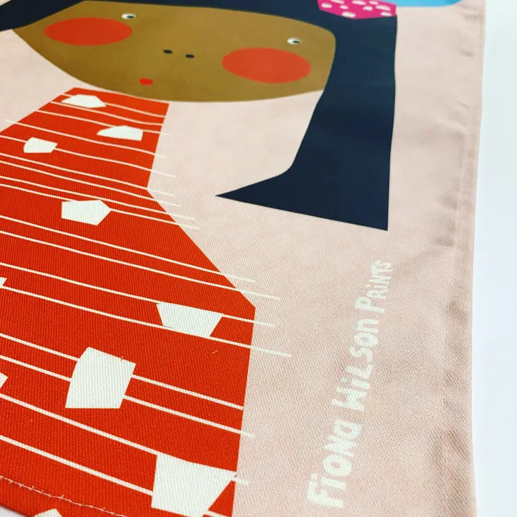 Flower Girl Tea Towel