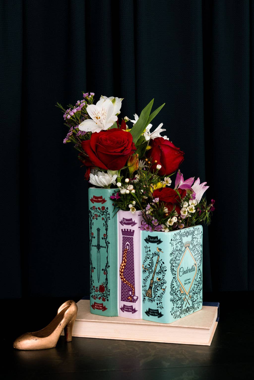 Triple Book Vase - Grimm's Fairy Tales