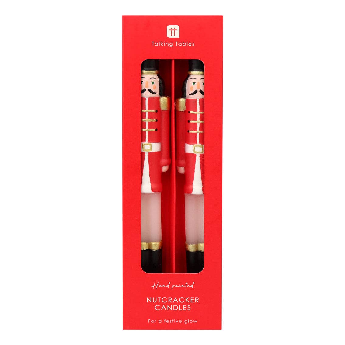 Nutcracker Christmas Candles - 2 Pack Christmas Decor