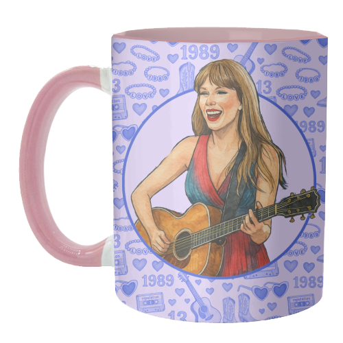 Mugs 'Tay Toile Blue' by Ms Doodle