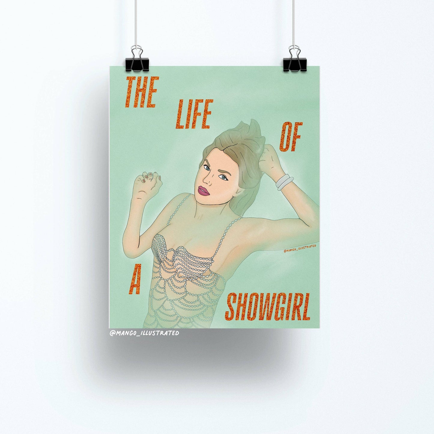 Showgirl A4 Art Print