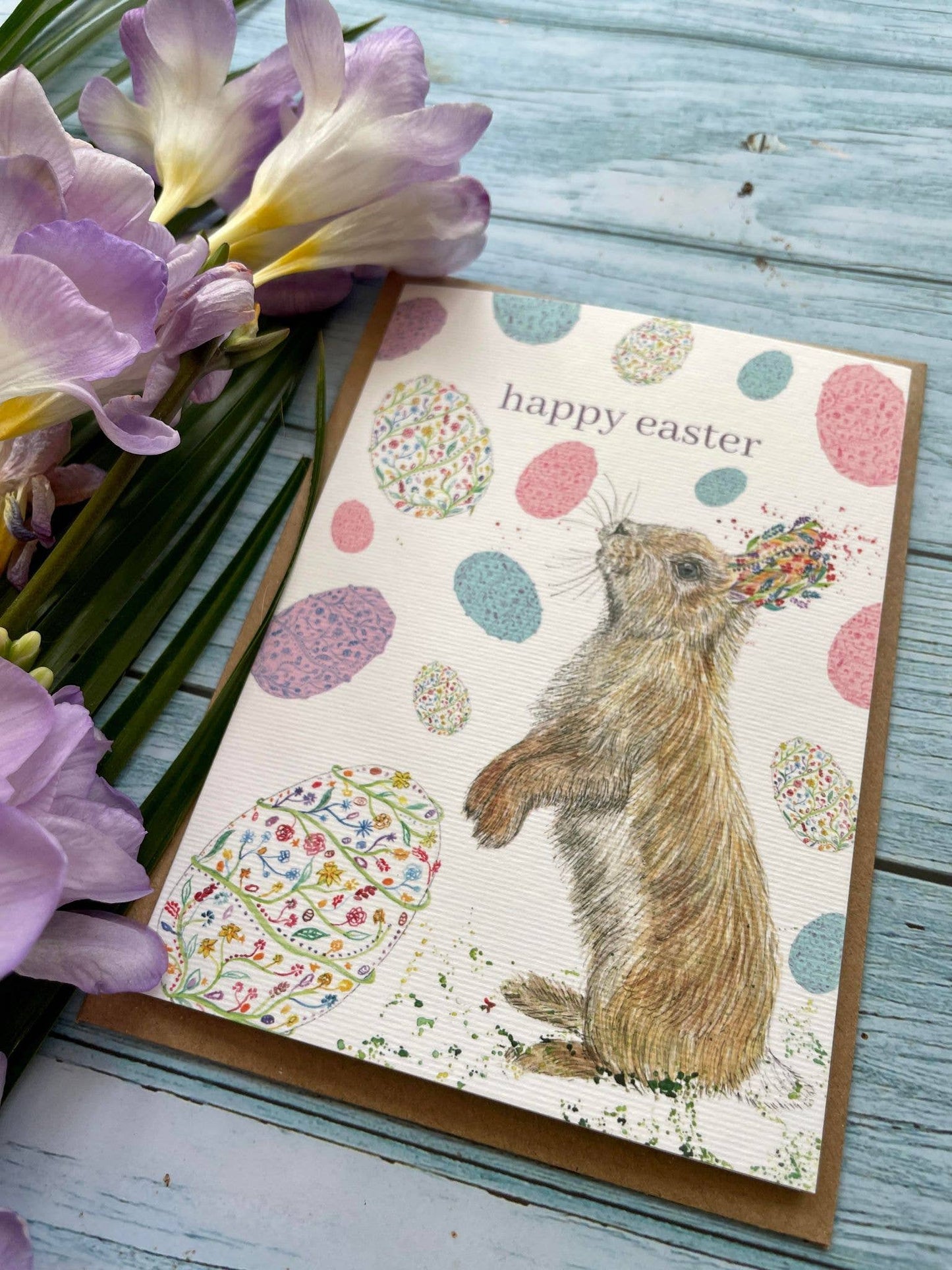 Easter Rabbit Eco Card - Blank