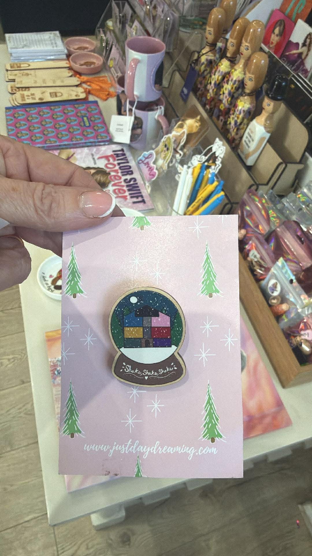 Custom Listing - Lover Snowglobe Pin