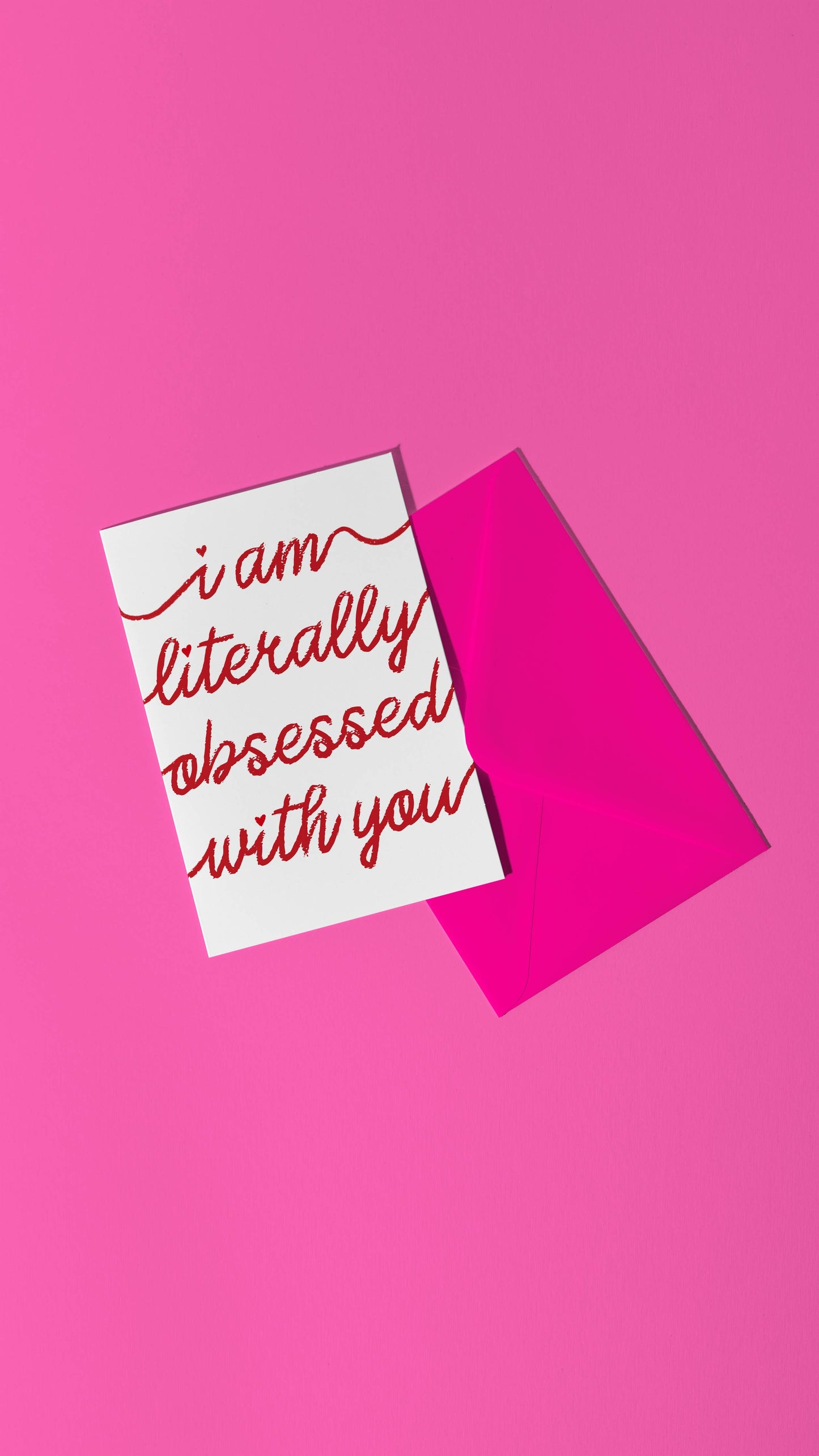 I Am Literally Obsessed With You Card - Valentines Funny Card Anniversary Love Greeting Card Partner Funny Gift Love You Card Anniversary