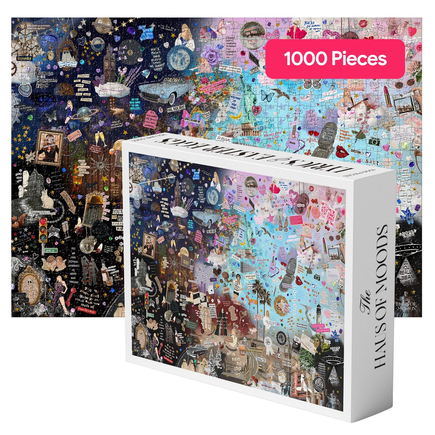 1,000 Piece Taylor Swift The Eras Tour Lyrics & Easter Eggs Puzzle ©v
