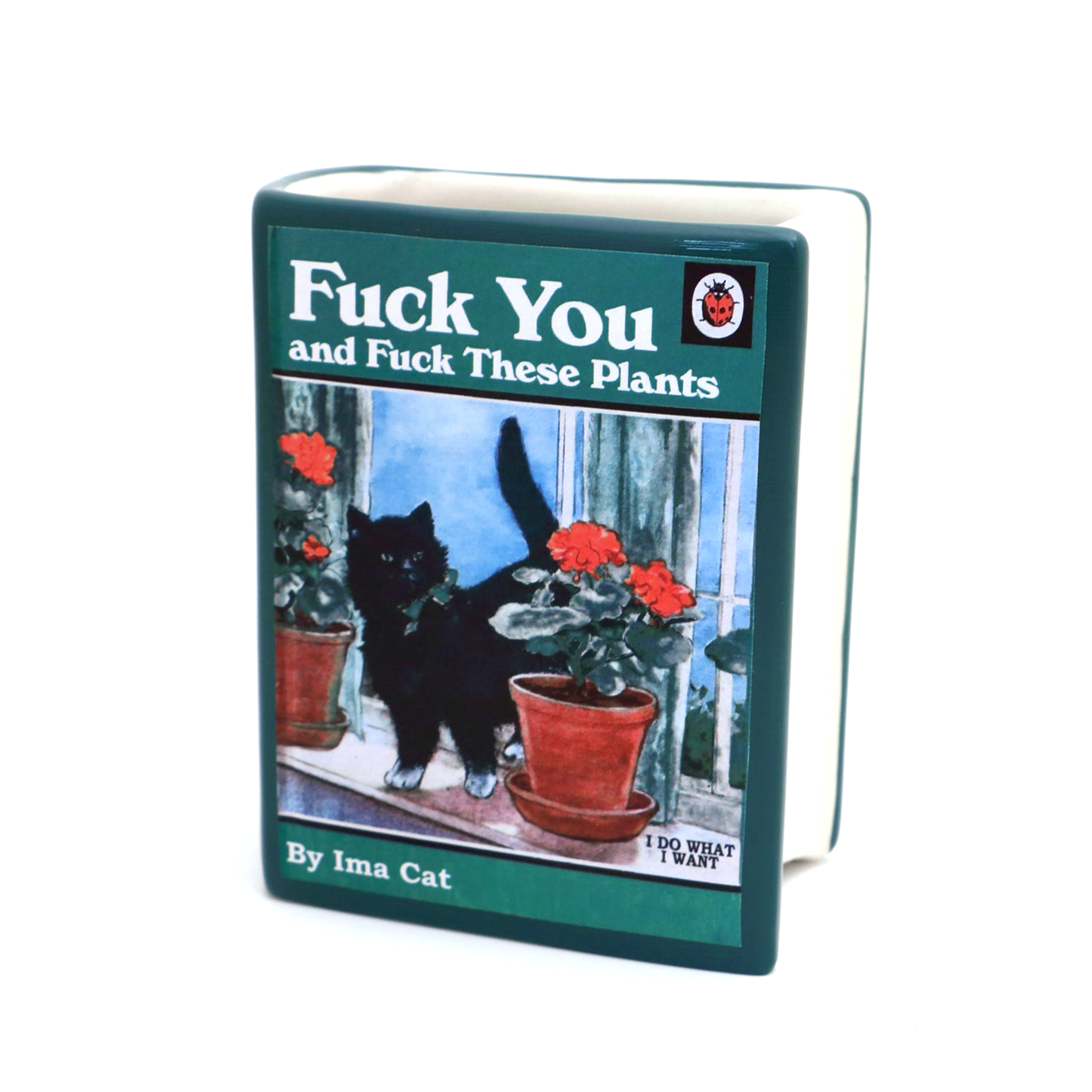 Cats & Plants Book Vase/Pencil Holder