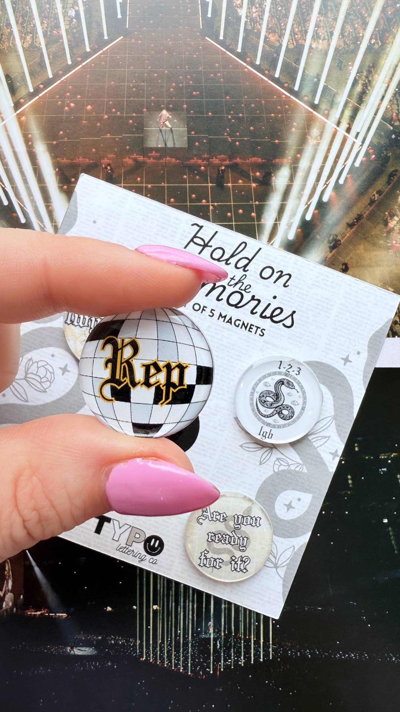 Taylor Swift Inspired Reputation Magnets Set of 5