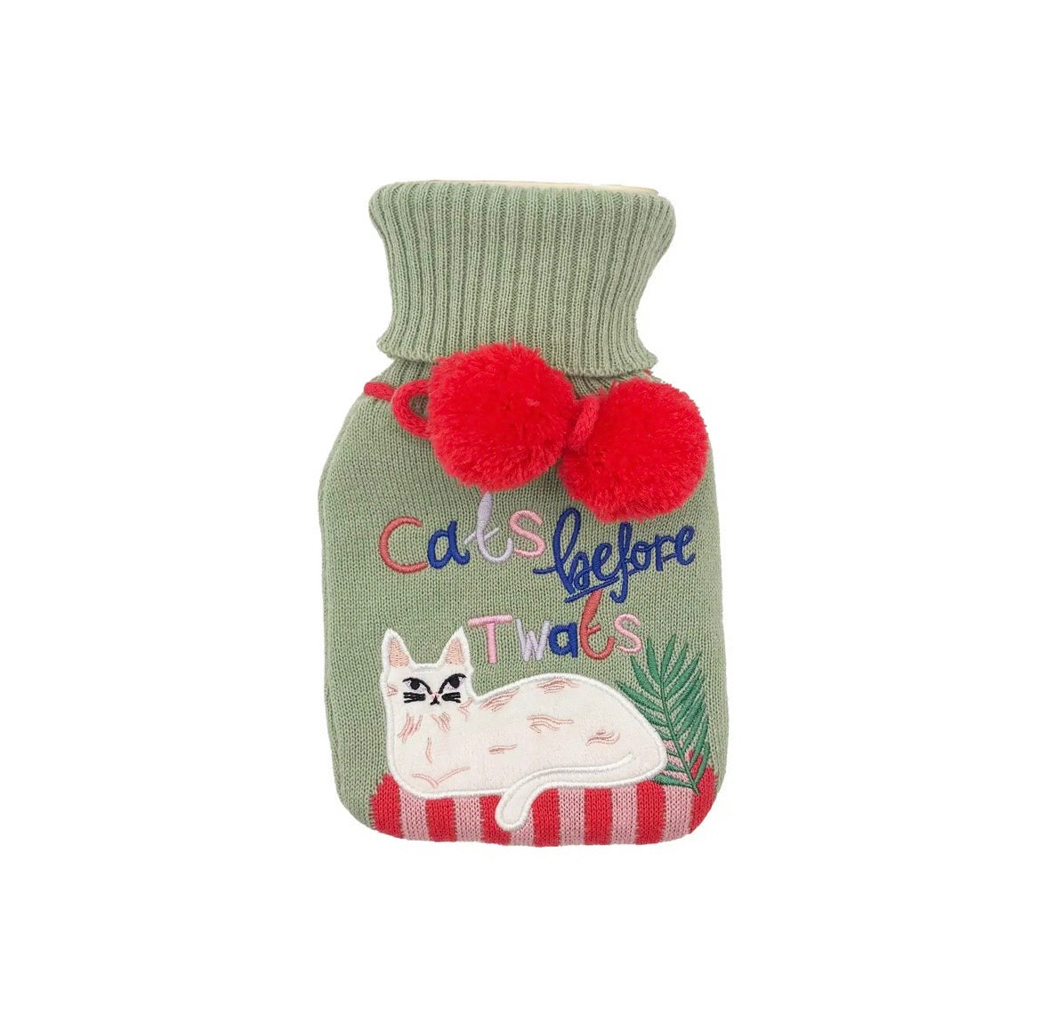 Catnip ‘Cat’s Before Twats’ Hot Water Bottle
