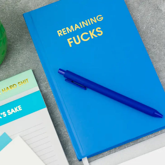 Remaining Fucks - Bright Blue Hardback Journal