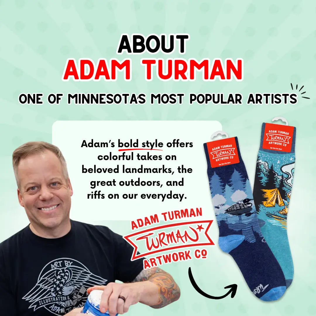 Heated Rivalry - Adam Turman Canadian Wolf Bird Socks