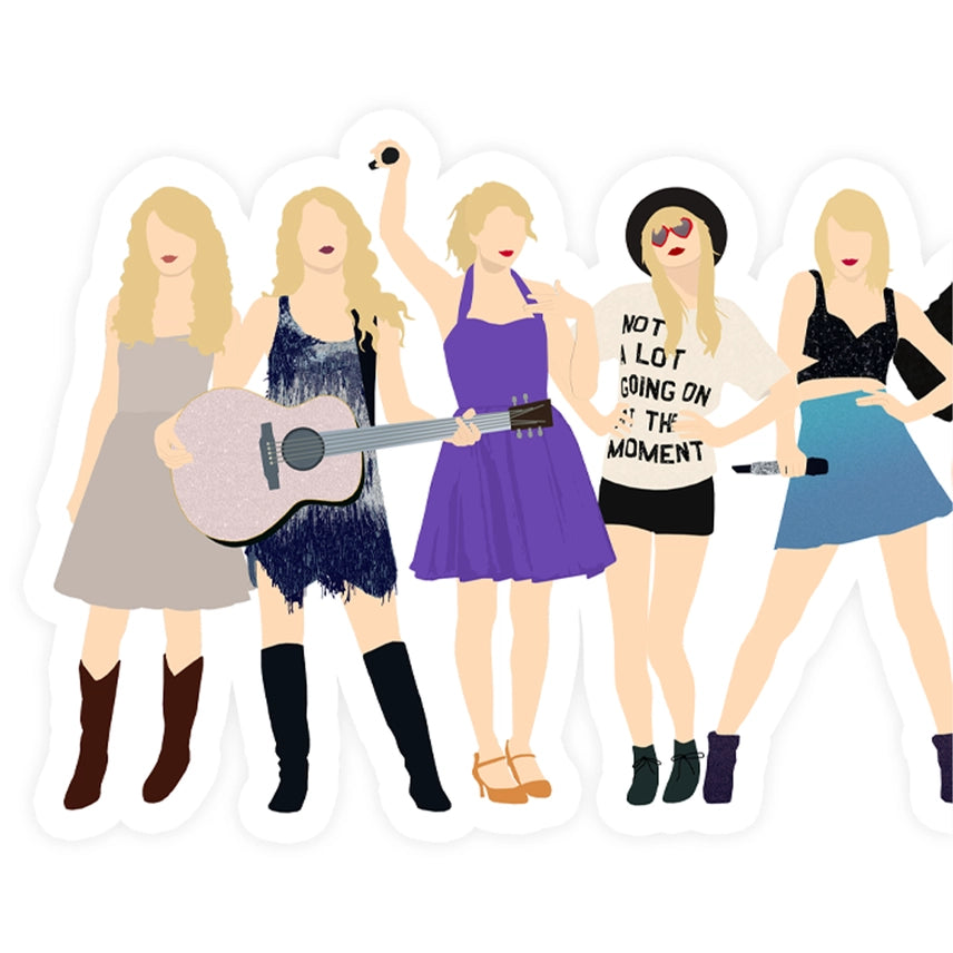 Taylor Swift Vinyl Sticker - Eras Inc TTPD