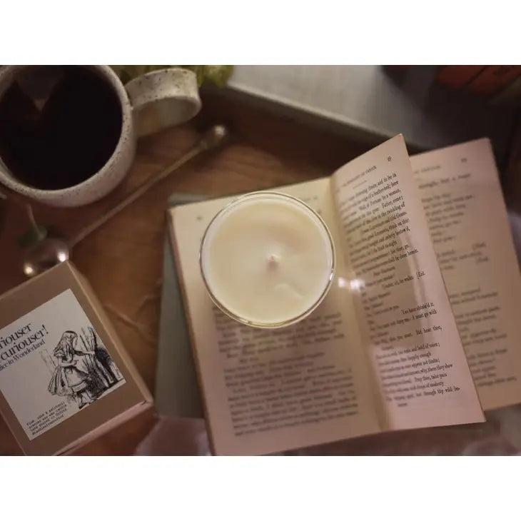 Curiouser and Curiouser Alice in Wonderland Candle Gift