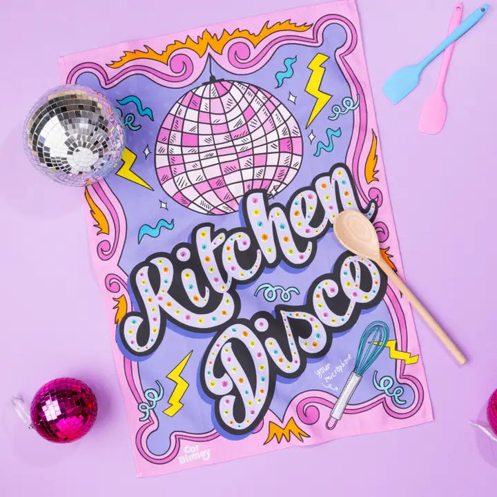 Kitchen Disco Tea Towel