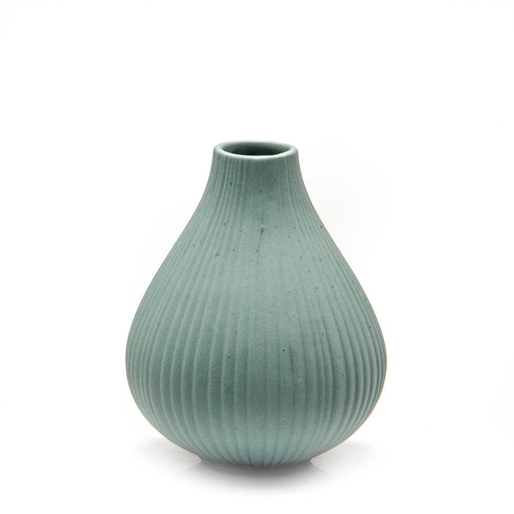 Frost - Matte Bisque Bud Flower Vase Glazed on Inside
